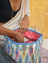 'Arya' Handwoven Ikat Tote Bag in Pure Cotton