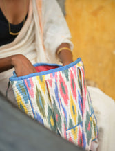 'Arya' Handwoven Ikat Tote Bag in Pure Cotton