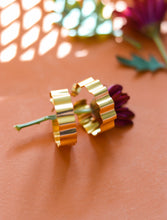 Ava 22kt gold-plated Hoops (Brass)