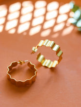 Ava 22kt gold-plated Hoops (Brass)