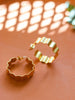 Ava 22kt gold-plated Hoops (Brass)