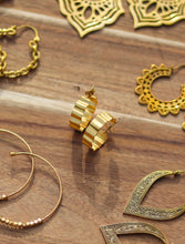 Ava 22kt gold-plated Hoops (Brass)