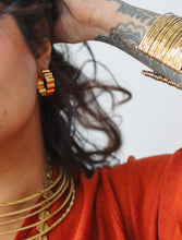 Ava 22kt gold-plated Hoops (Brass)