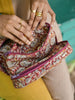 'Avantika' Kalamkari Jewelry/Travel Organizer in Pure Cotton