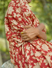 'Bloom' Boho Kalamkari Organic Cotton Dress (Limited Edition - Red)