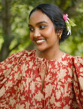 'Bloom' Boho Kalamkari Organic Cotton Dress (Limited Edition - Red)