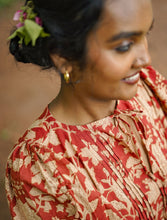 'Bloom' Boho Kalamkari Organic Cotton Dress (Limited Edition - Red)