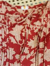 'Bloom' Boho Kalamkari Organic Cotton Dress (Limited Edition - Red)