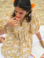 'Bloom' Kalamkari Boho Dress (Limited Edition - Yellow)