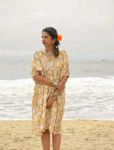 'Bloom' Kalamkari Boho Dress (Limited Edition - Yellow)