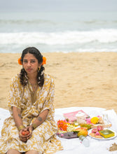 'Bloom' Kalamkari Boho Dress (Limited Edition - Yellow)