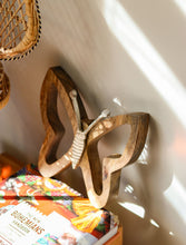 'Chasing Butterflies' Wooden Boho Wall Hanging