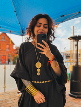 Luna Tribal Brass Necklace (Long)