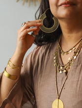 Chandni  Hoop Earrings (Brass)