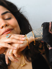 Devi | देवी  Minimal Gold-Plated Boho Cuff (Brass)