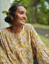 'Flowers in a Field' Kalamkari Boho Tent Top (Limited Edition)