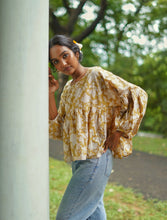 'Flowers in a Field' Kalamkari Boho Tent Top (Limited Edition)