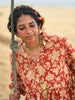 'Frida' Kalamkari Organic Cotton Boho Dress (Limited Edition Deep Red)