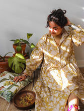'Frida' Kalamkari Organic Cotton Boho Dress (Limited Edition - Mustard Yellow)