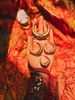 The golden tribal brass hoop earrings comes in all hese beautiful sizes.