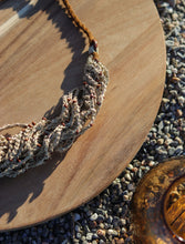 'Jheel' Hand-crocheted Jute Boho Necklace with Wooden Beads