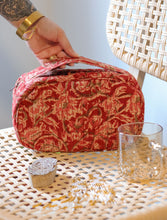 'Karuna' Kalamkari Jewelry/Travel Organizer in Pure Cotton