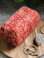 'Karuna' Kalamkari Jewelry/Travel Organizer in Pure Cotton