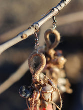 'Kinaare' Jute & Seashells Boho Earrings