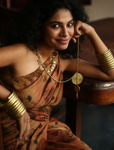 Luna Tribal Brass Necklace (Long)