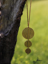 Luna Tribal Brass Necklace (Long)