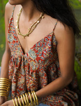 'Madhavi' Kalamkari Top (Organic Cotton)
