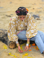 'Malti' Kalamkari Boho Blouse Top (Limited Edition - Yellow)