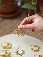 Mandala Tribal Earrings (Brass)
