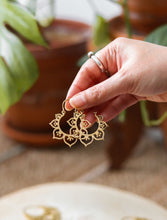 Mandala Tribal Earrings (Brass)