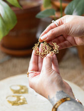 Mandala Tribal Earrings (Brass)