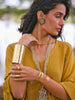 'Manika' Hand-hammered Textured Brass Cuff