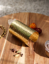 'Manika' Hand-hammered Textured Brass Cuff