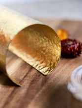 'Manika' Hand-hammered Textured Brass Cuff