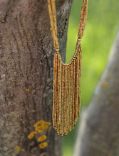 'Meraki' Brass Beaded Layered Necklace