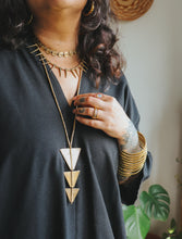 Moroccan Dreams Tribal Brass Necklace (Long)