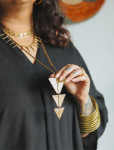 Moroccan Dreams Tribal Brass Necklace (Long)