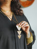 Moroccan Dreams Tribal Brass Necklace (Long)