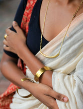 'Riti' Curve Brass Pendant with Chain