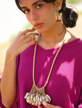'Rooh' Jute & Cowrie Shells Boho Necklace