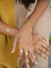 Zoya Criss-Cross Brass Cuff