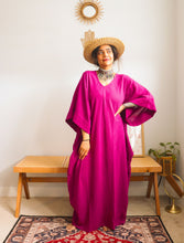 Zubeida Boho Handloom Cotton Kaftan Dress (3 Colors)