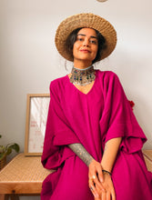 Zubeida Boho Handloom Cotton Kaftan Dress (3 Colors)
