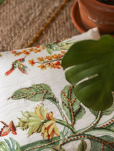 'A Secret Garden' Kantha Hand-Embroidery Cushion Cover