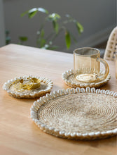 Banana Fibre & Cowrie Shells Coasters (Set of 2)
