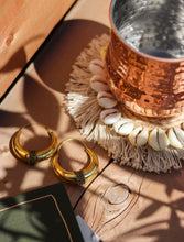'A boho summer' Banana Fibre & Cowrie Shells Coasters (Set of 2)